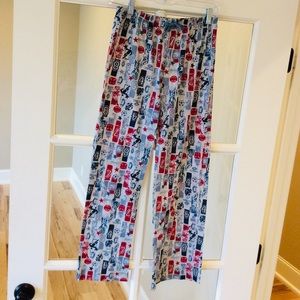 Pajamas pants boys XL 14/16 elastic waist Sports